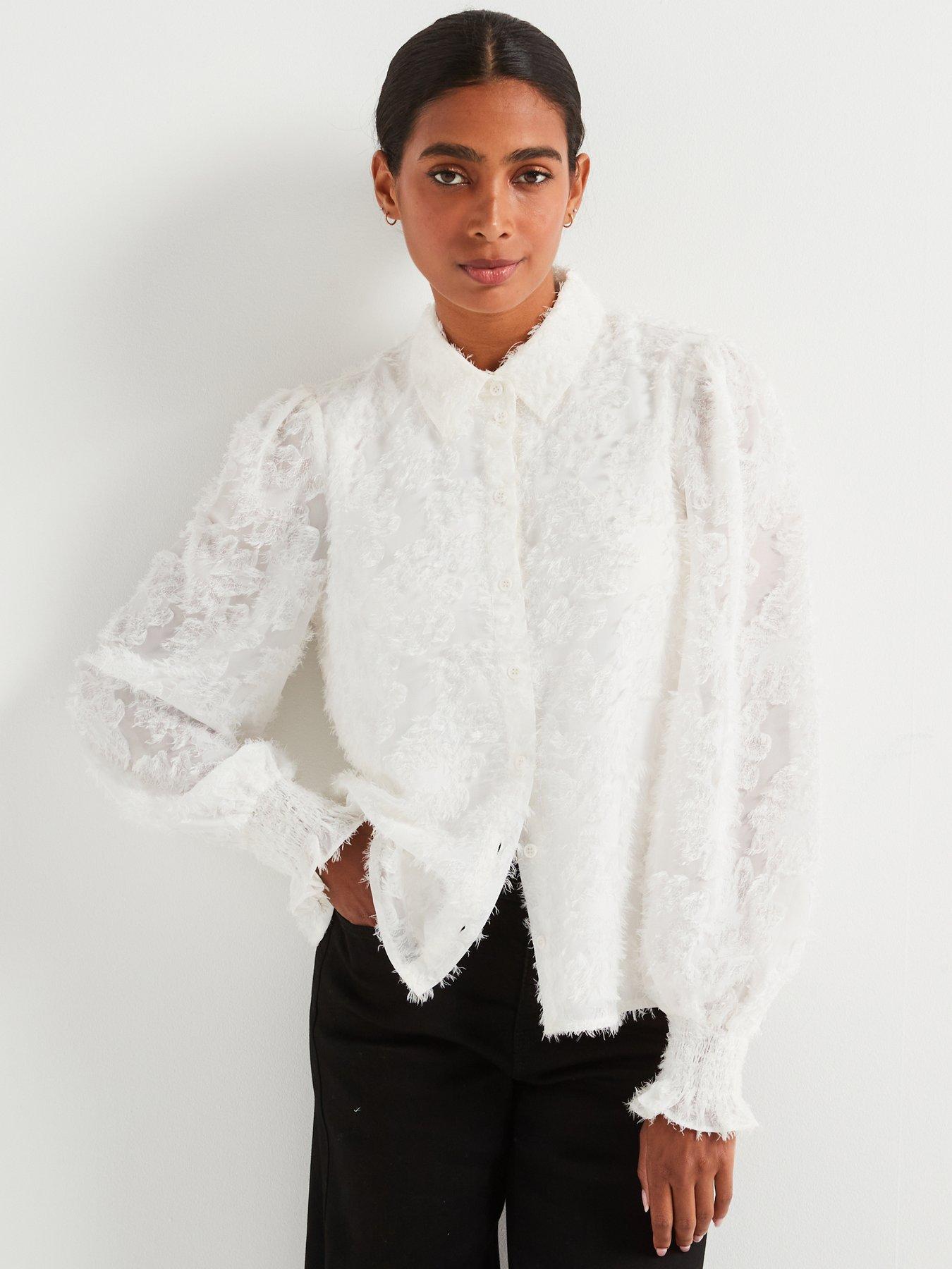 undefined Pina Long Sleeve Shirt - White