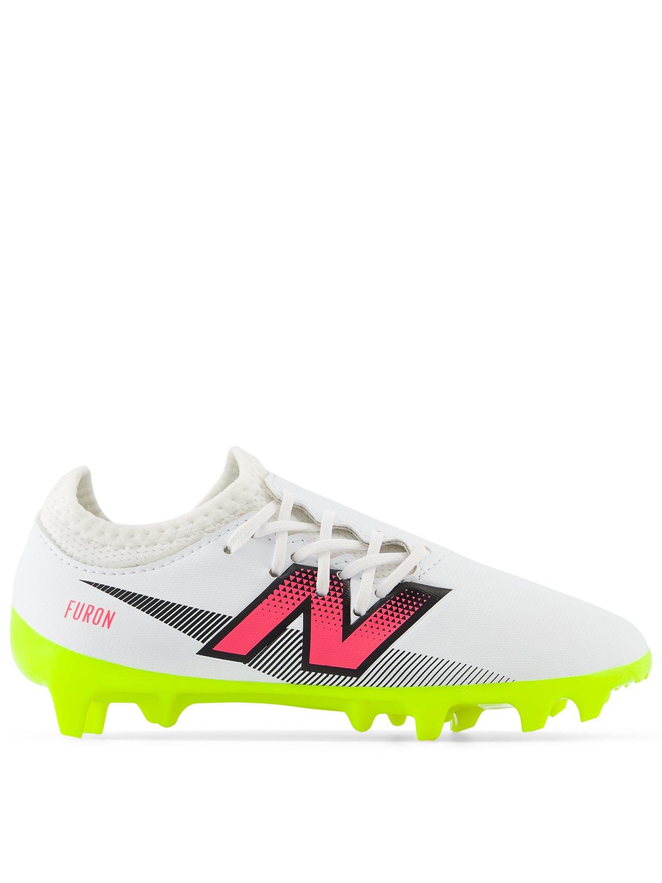 New Balance Junior Furon V7 Dispatch Astro Turf Football Boots white Very