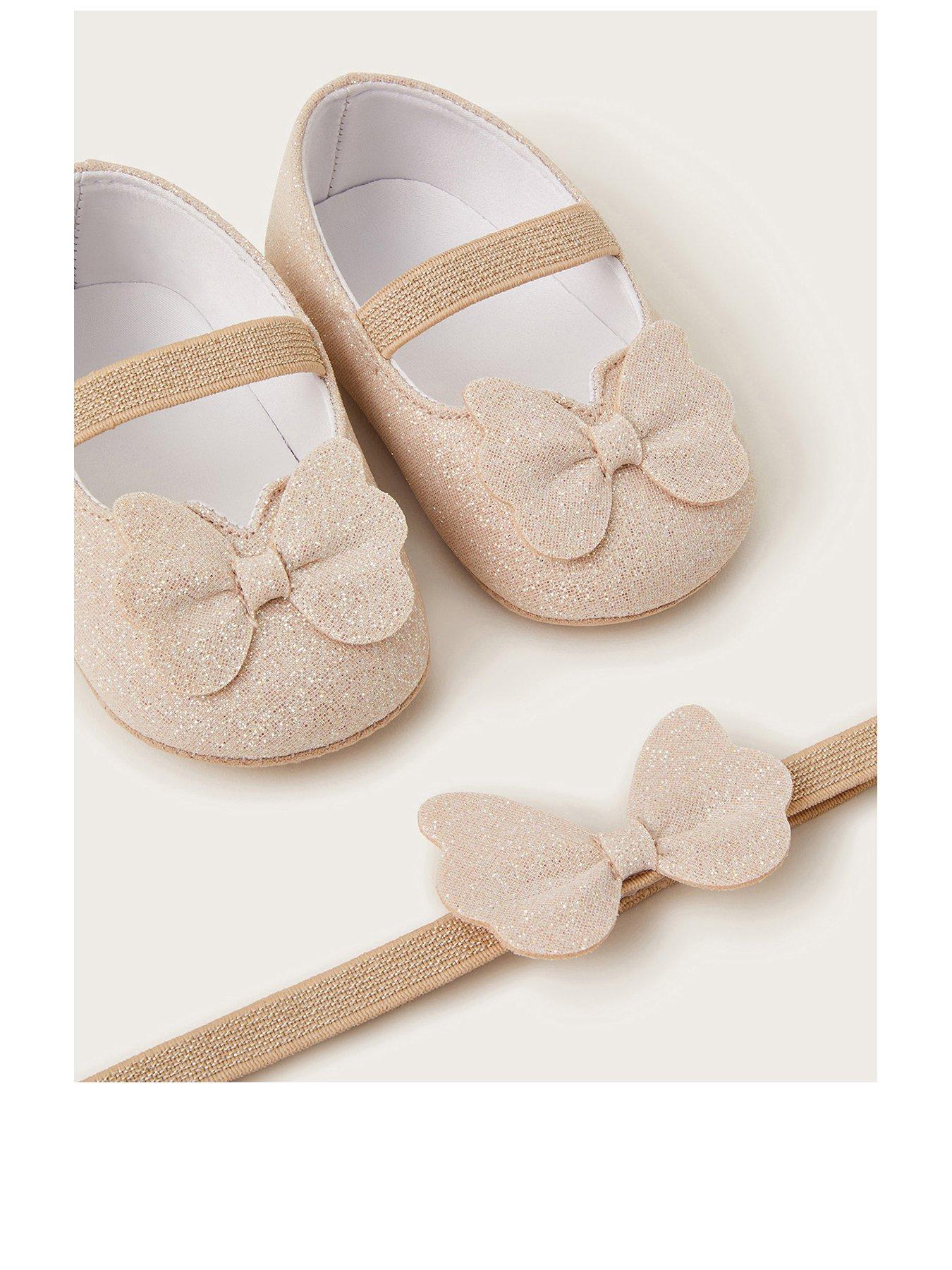 Mommy & Baby Girl Matching Sparkle Bow Hair Accessories - Light Pink Headbands & Clips