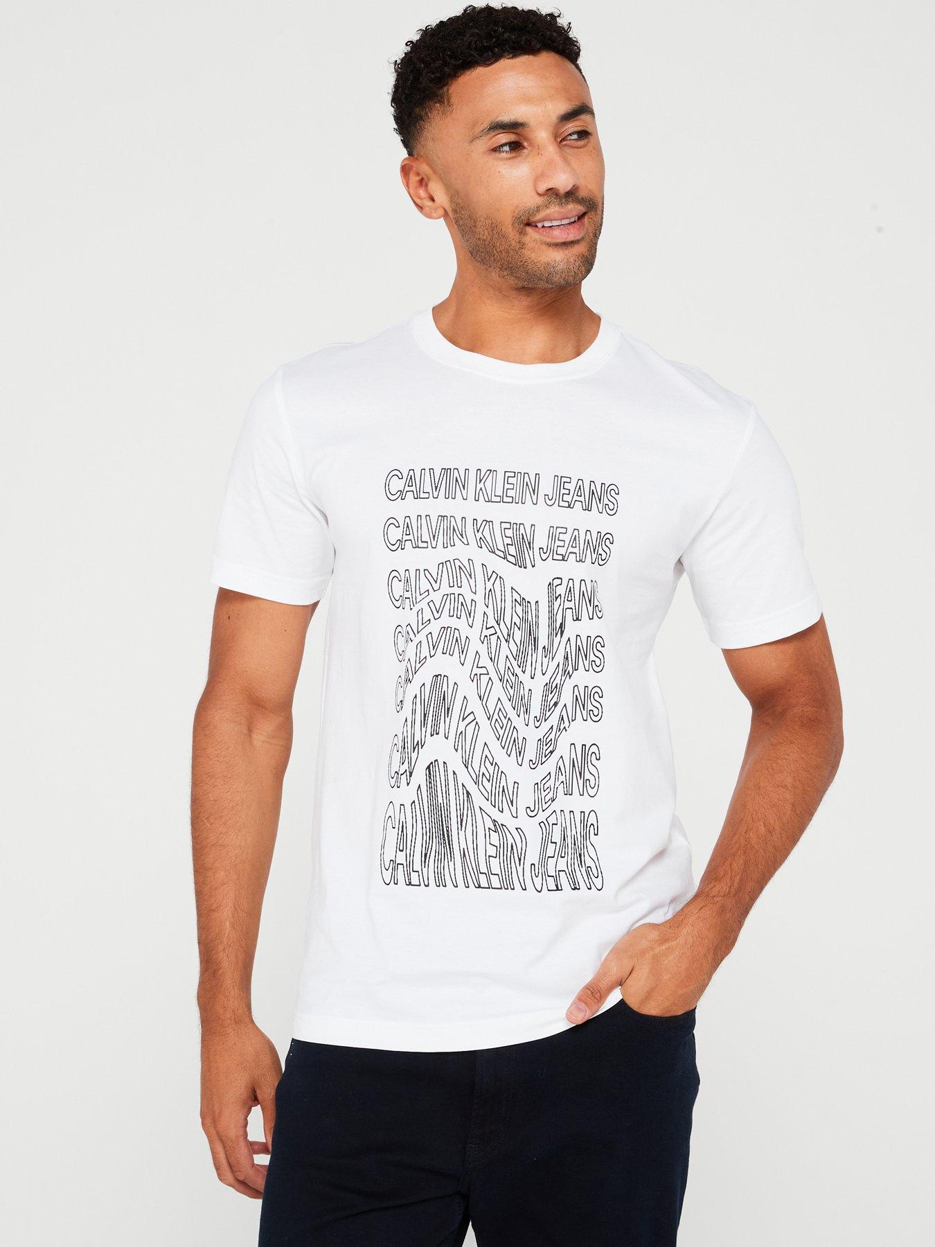 Calvin Klein Jeans Institutional Logo T Shirt White Very