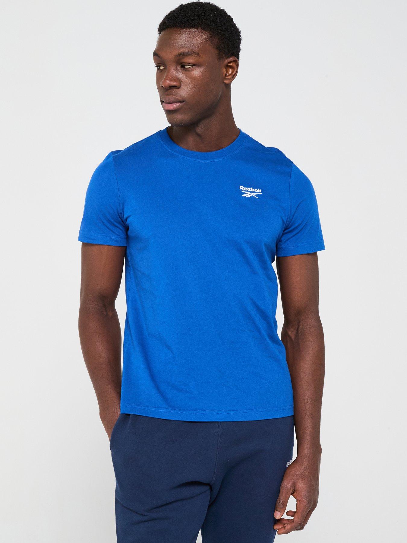 undefined Men's Identity Small Logo Tee - Blue