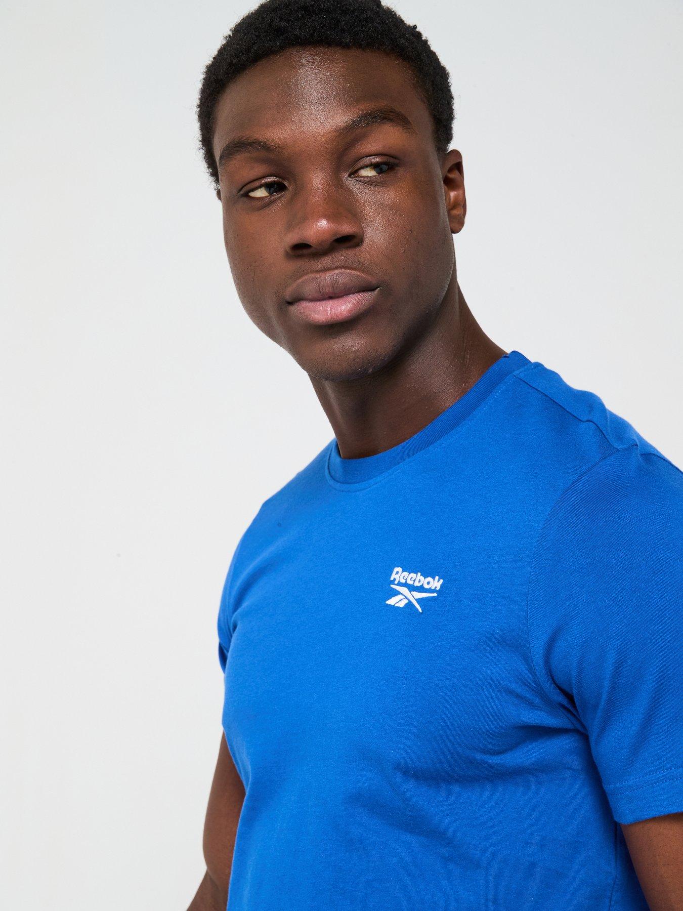 Image 4 of 4 of Reebok Men's Identity Small Logo Tee - Blue