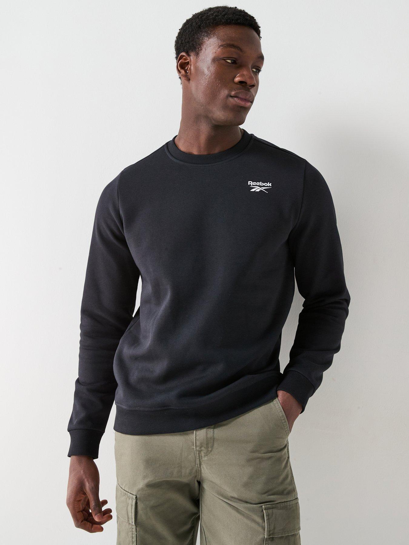 undefined Men's Identity Small Logo Fleece Sweatshirt - Black