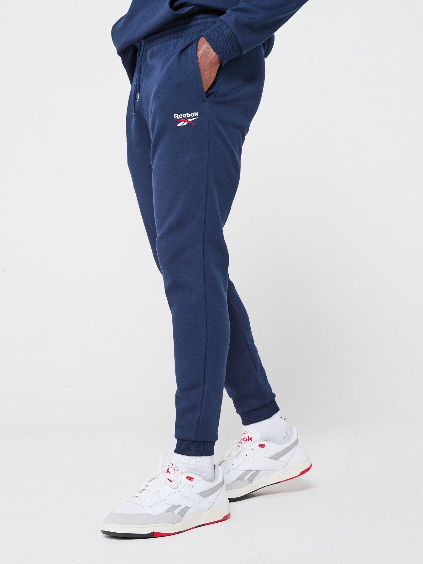 undefined Mens Identity Small Logo Fleece Jogger - Navy