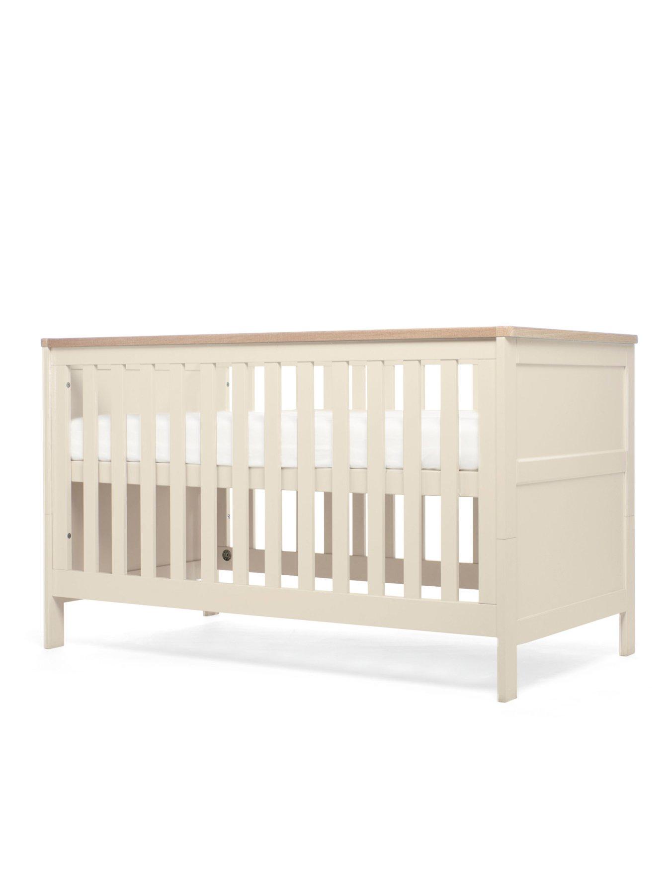 Product photograph of Mamas Papas Wedmore Cotbed - Pebble from very.co.uk