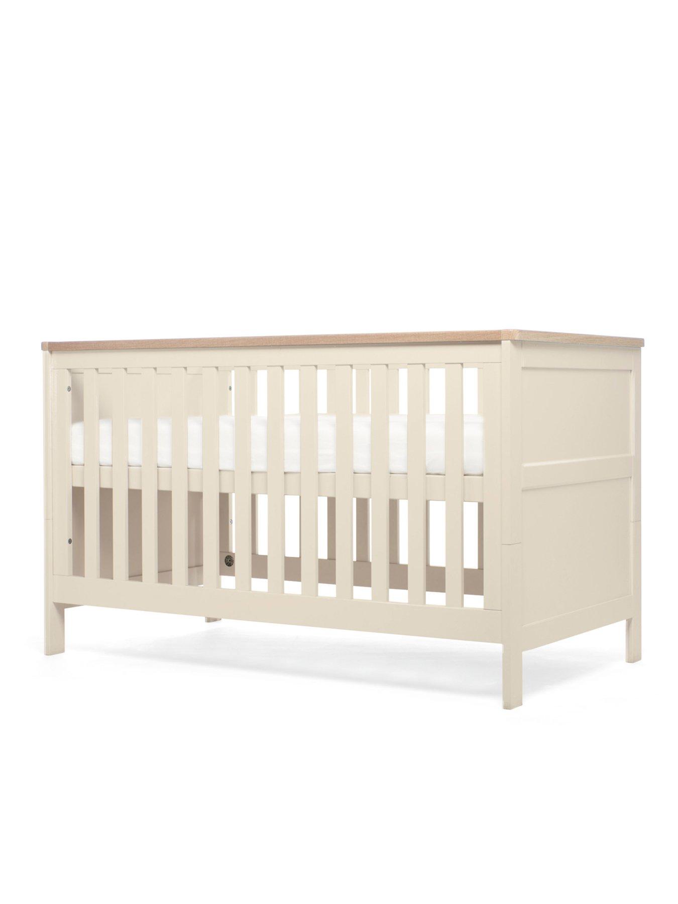 Product photograph of Mamas Papas Wedmore Cotbed - Pebble from very.co.uk