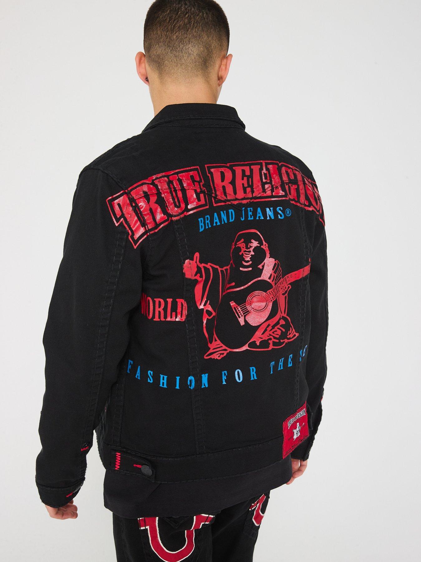 True Religion Super T Jimmy Denim Jacket Black