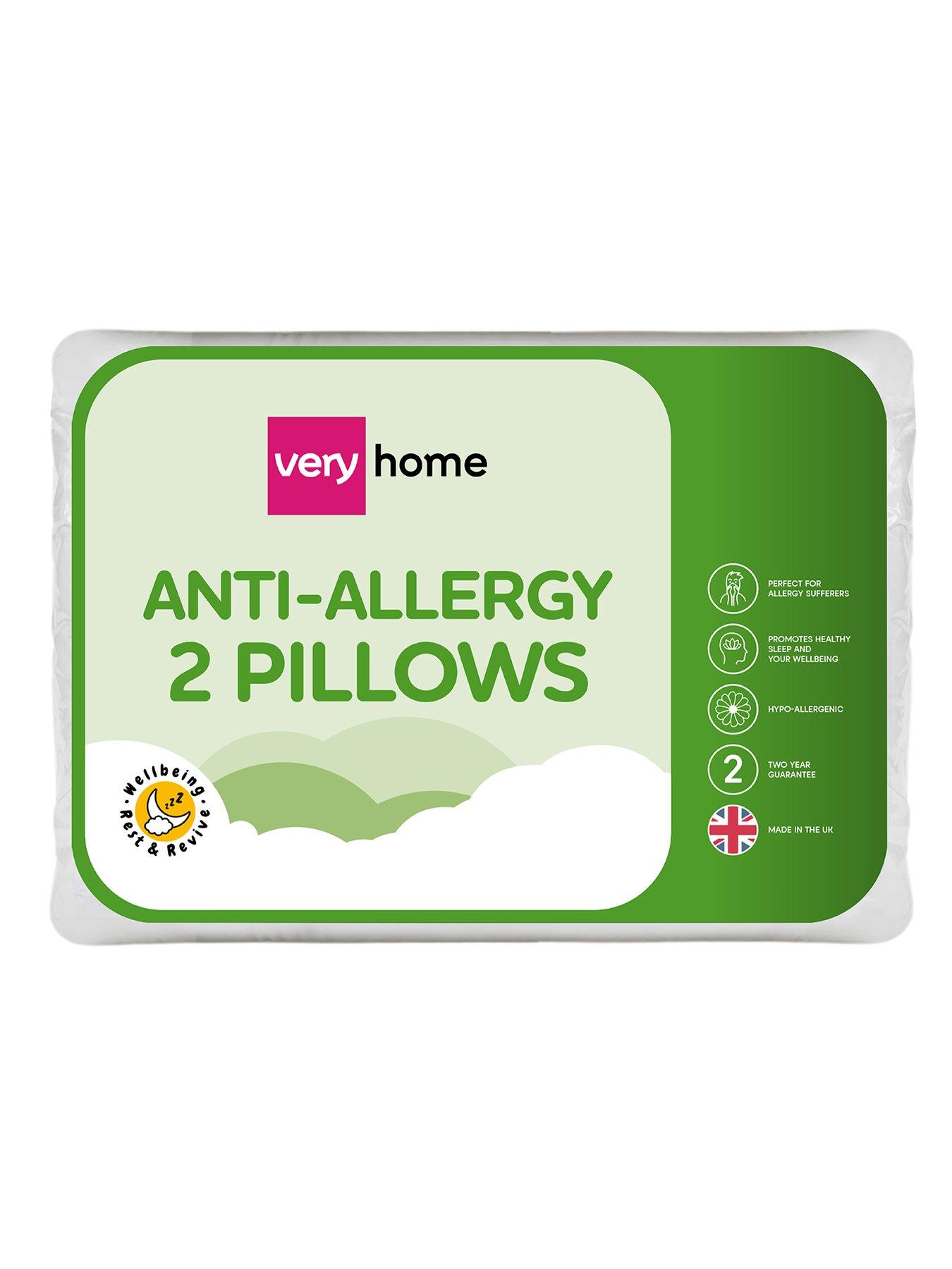 Very Home Anti-Allergy Pillow Pair - White