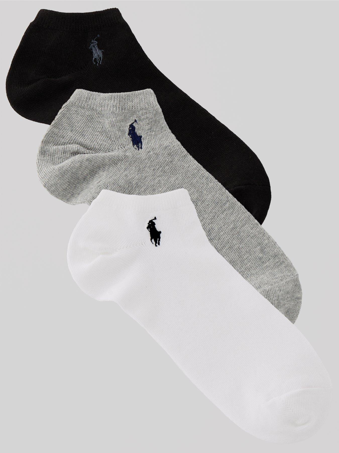 Polo Ralph Lauren 3 Pack Small Logo Trainer Socks - Assorted