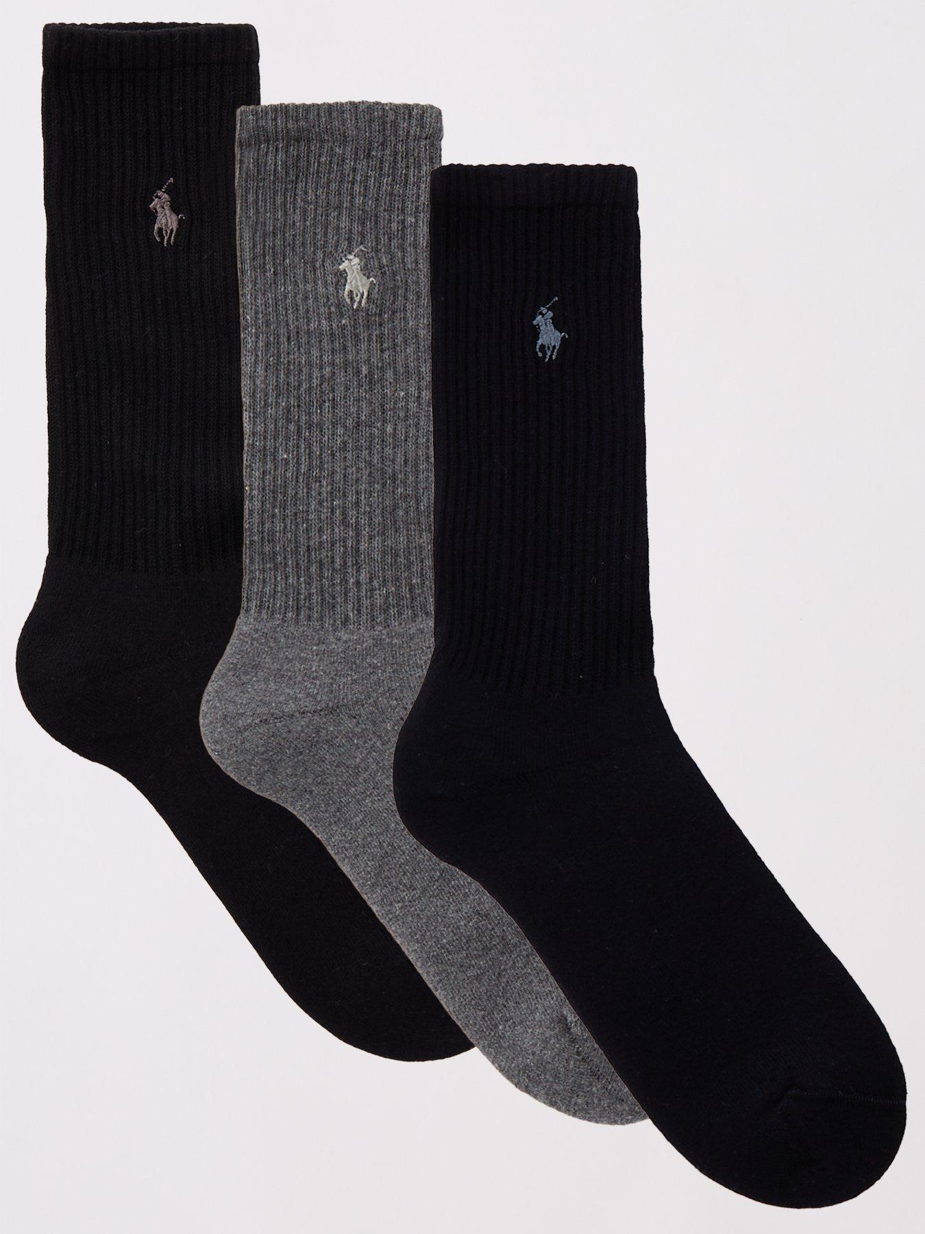Polo Ralph Lauren 3 Pack Crew Sports Socks - Multi
