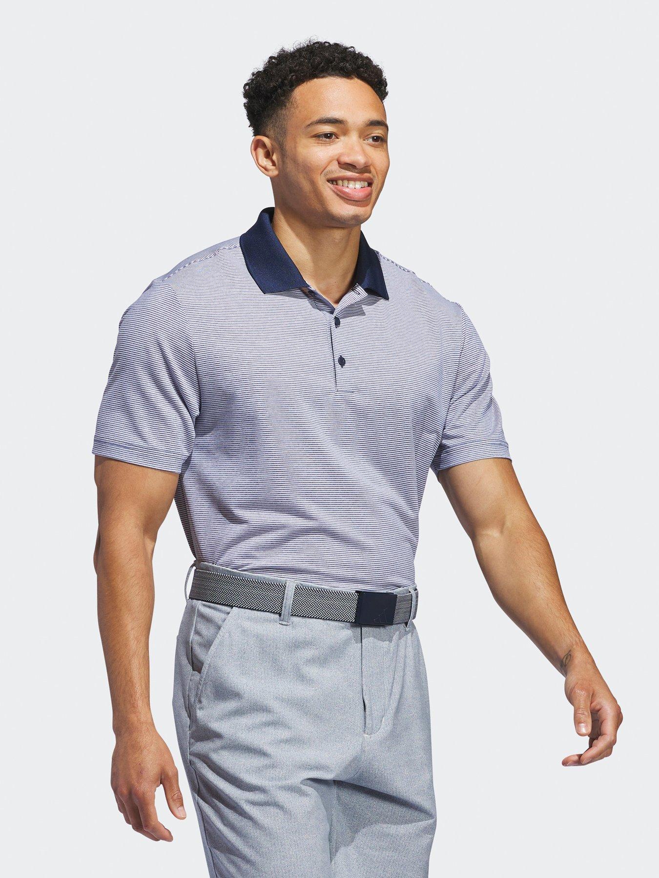Image 3 of 5 of adidas Mens Golf Ottoman Polo - Navy