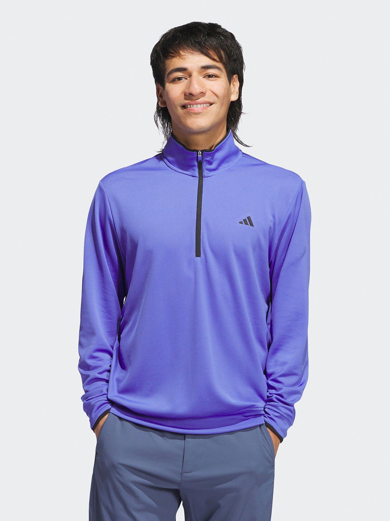 undefined Mens Golf Lightweight Half Zip Top- Blue