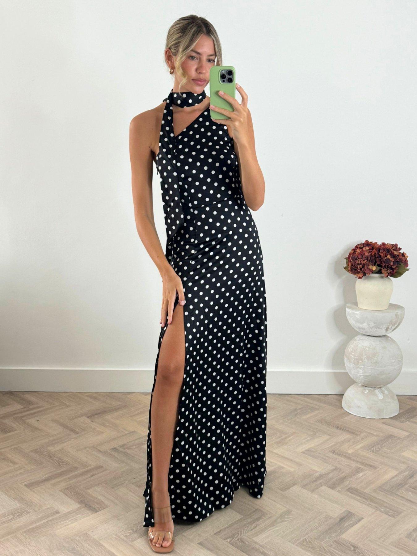 undefined One-shoulder Satin Maxi Dress - Mono
