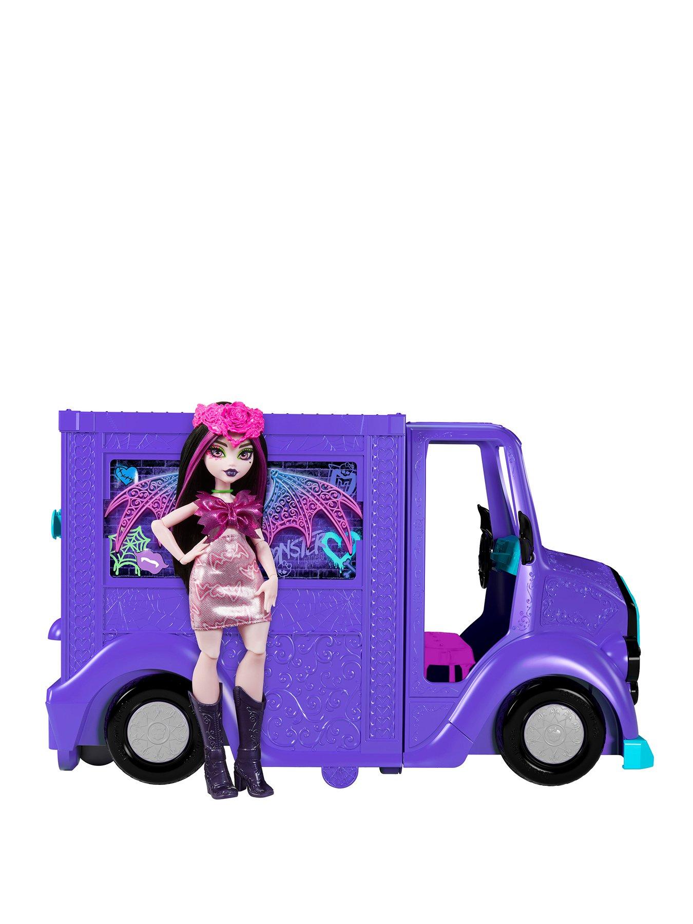 Monster High Draculaura Doll and Fangtastic Rockin Food Truck Playset Very