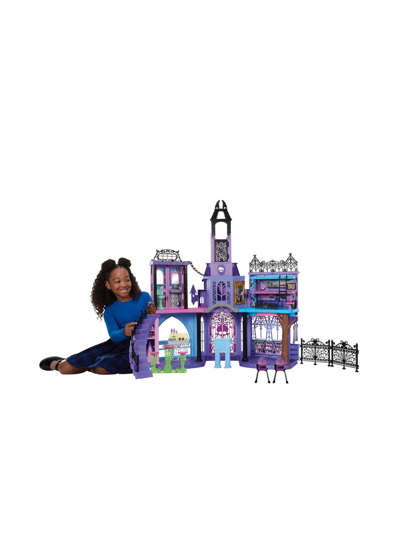 Monster High Haunted High School Doll House with 35 Pieces of Furniture and Accessories Very