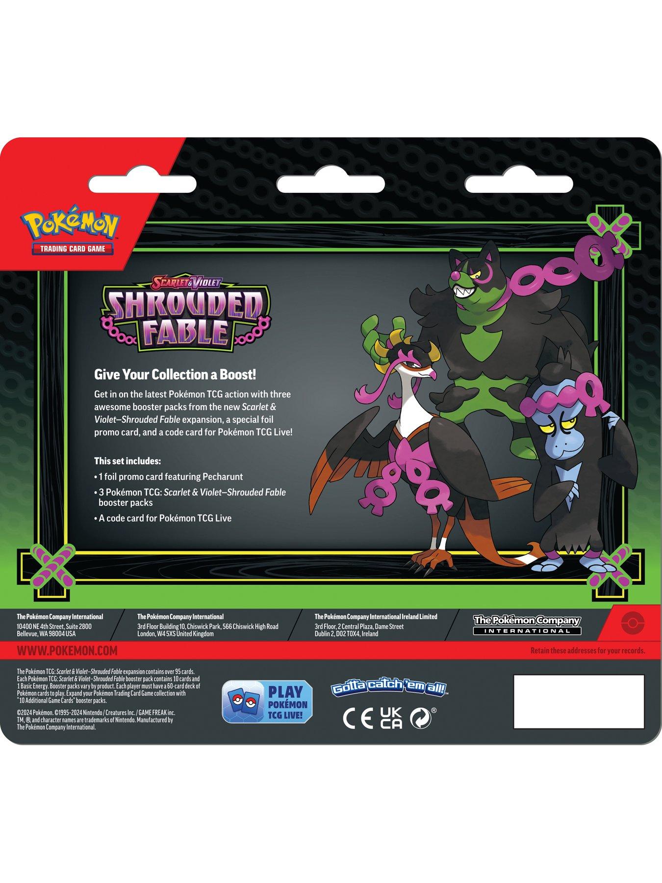 Image 2 of 2 of Pokemon TCG: SV6.5 Shrouded Fable 3-Pack Blister
