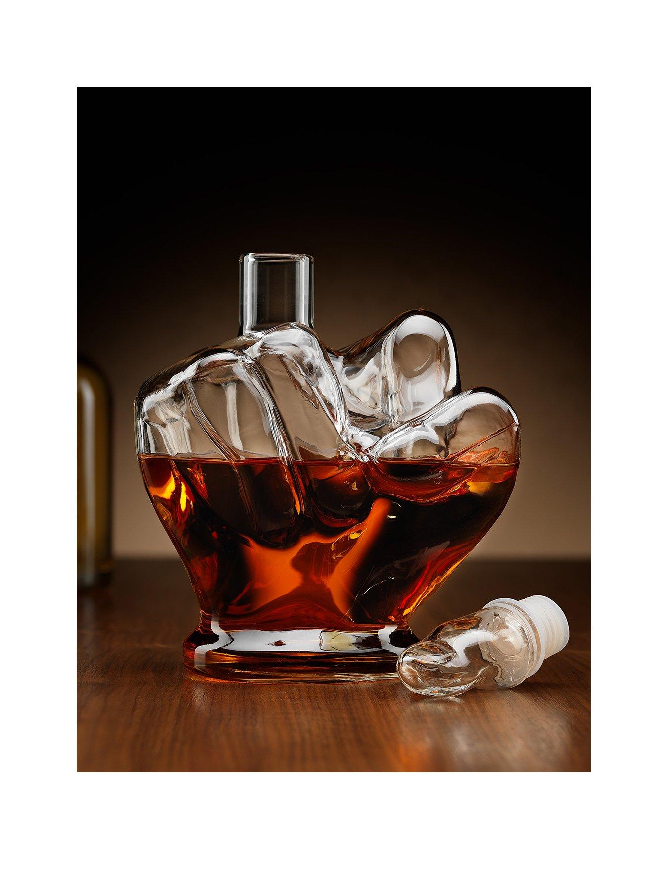 Product photograph of Menkind Middle Finger Decanter from very.co.uk