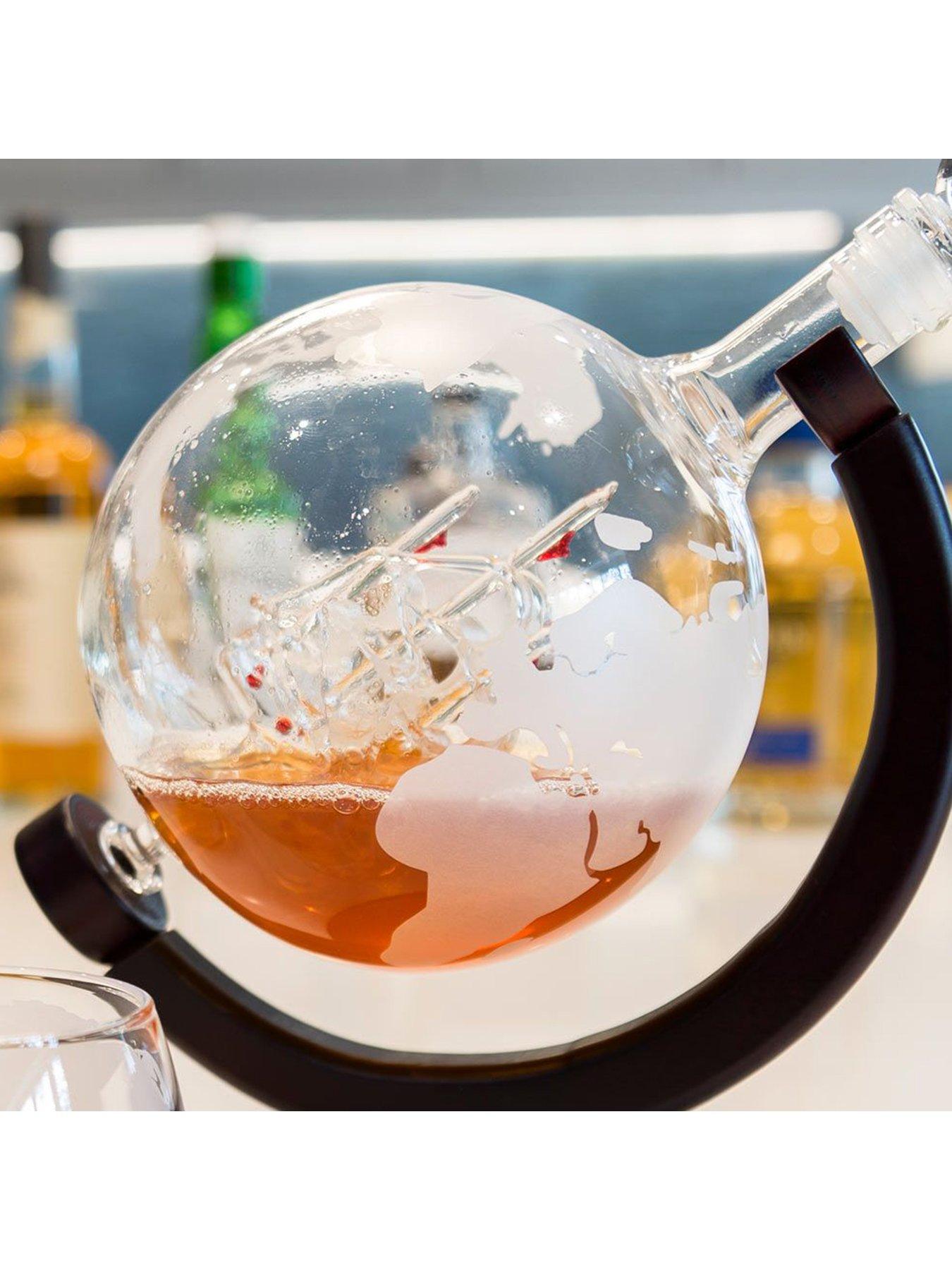 Image 3 of 5 of MenKind Globe Decanter with Glasses Set