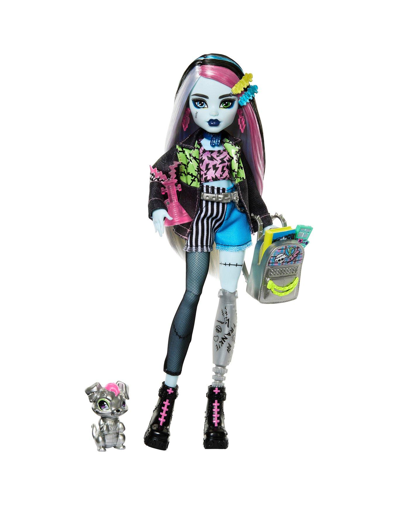 Monster High Frankie Stein Fashion Doll with Pet Watzie and Accessories