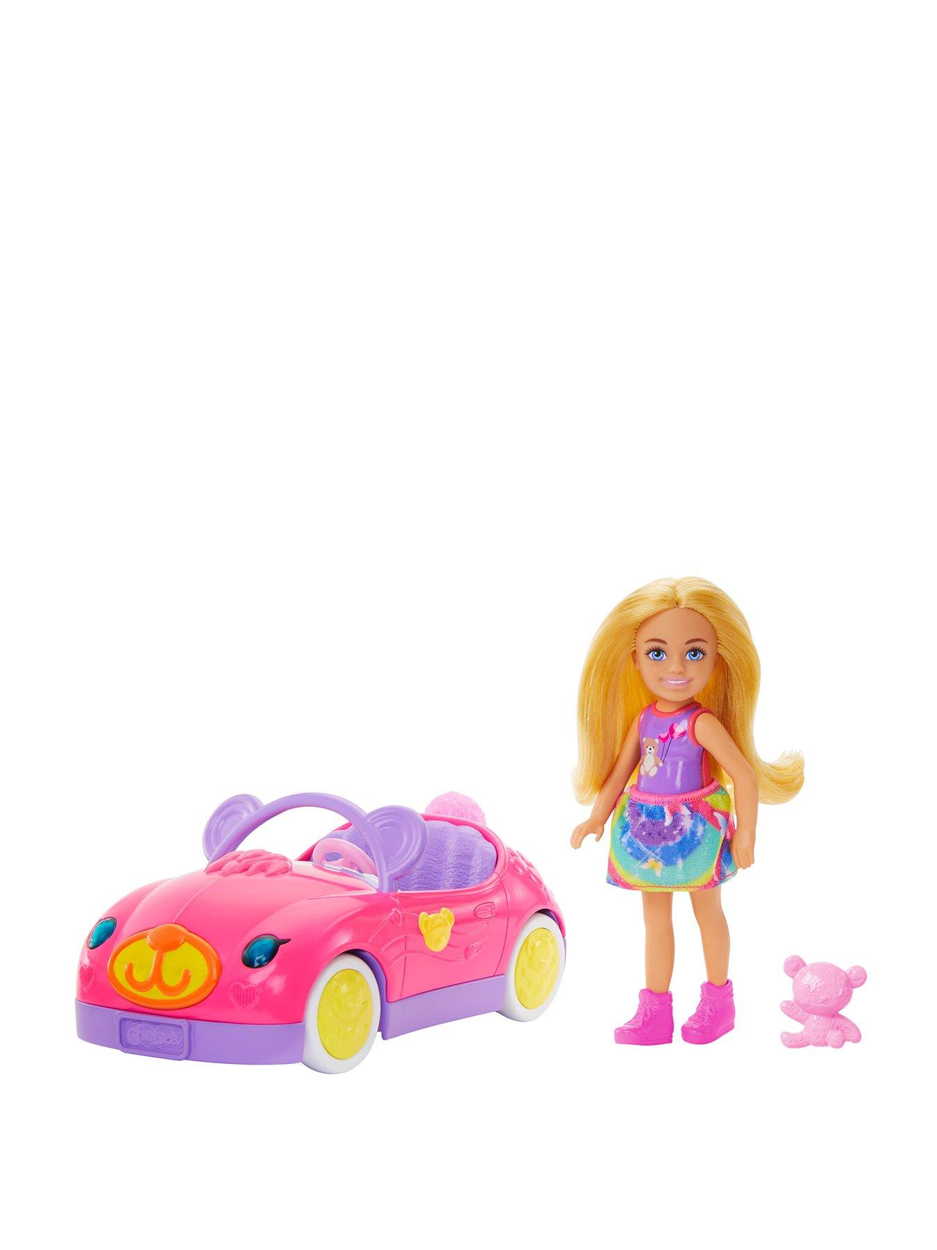 Barbie Chelsea Vehicle Set with Doll, Toy Car  &  Teddy Bear