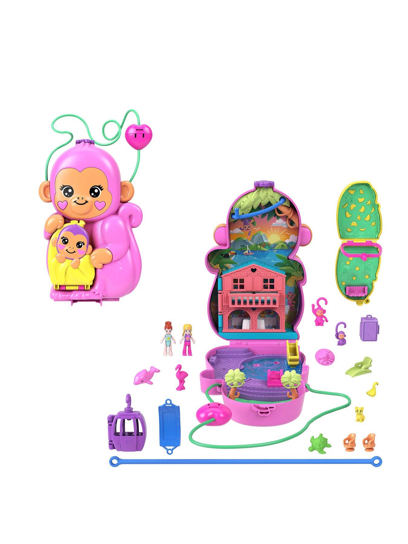 Polly Pocket Momma Monkey  &  Baby Playset