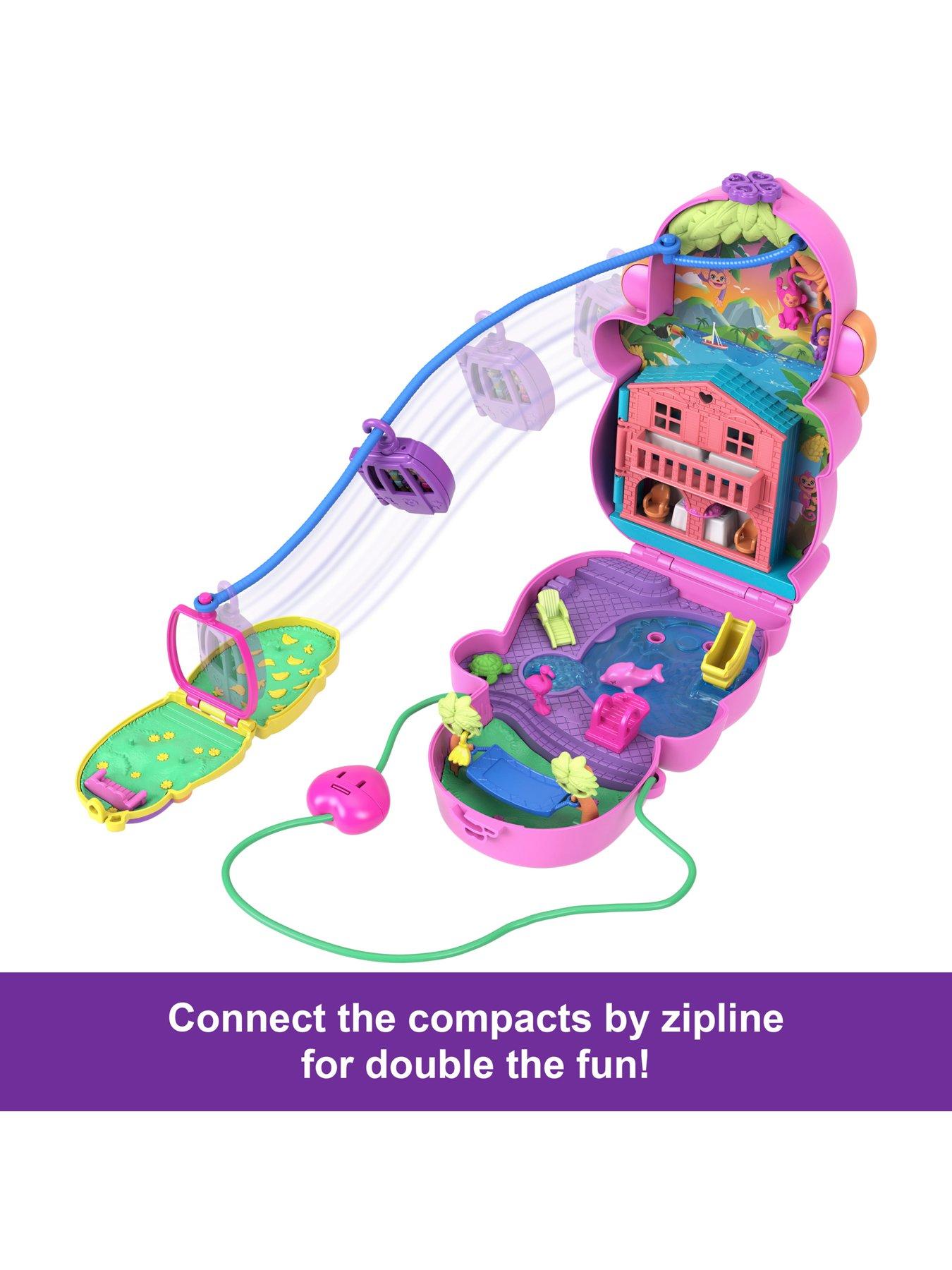 Image 4 of 8 of Polly Pocket Momma Monkey &amp; Baby Playset