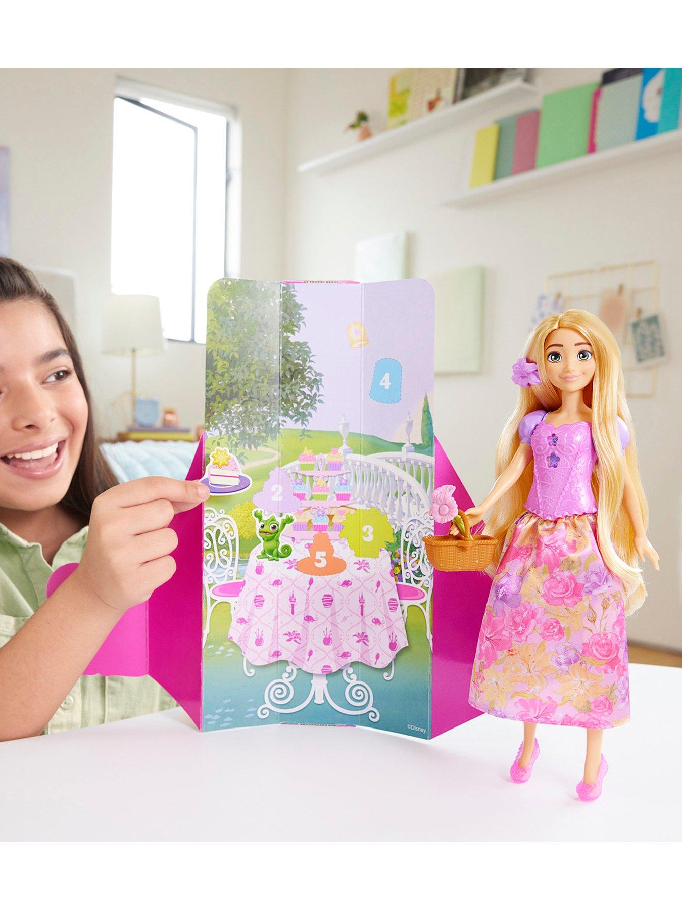 Image 2 of 8 of Disney Princess Spin &amp; Reveal Rapunzel Fashion Doll &amp; Accessories with 11 Surprises