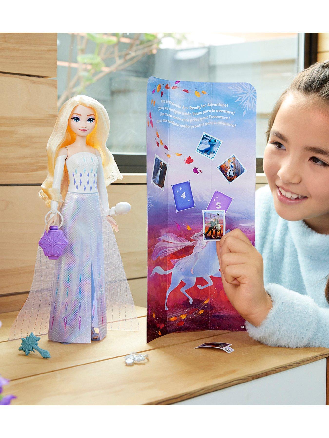 Disney Frozen Spin & Reveal Elsa Fashion Doll & Accessories with 11 ...