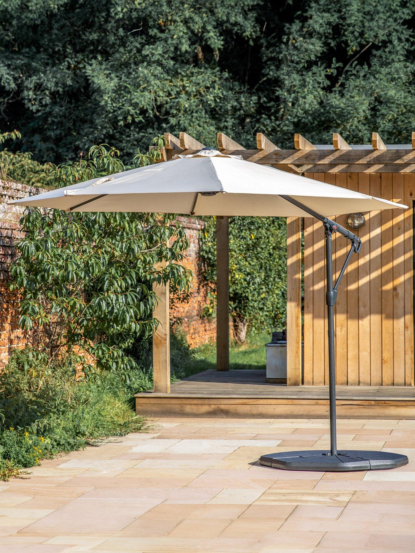 Product photograph of Gallery Vazzano 3m Cantilever Parasol Cream from very.co.uk