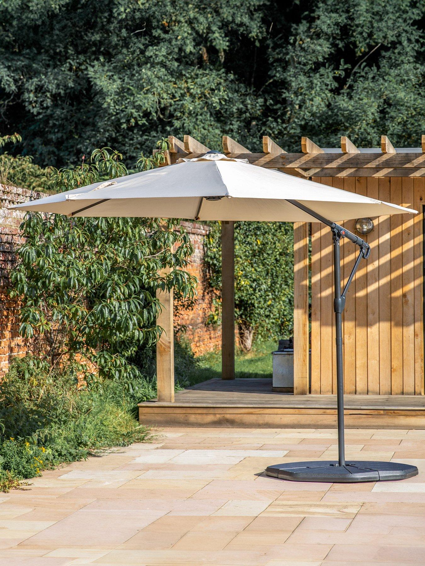 Gallery Direct Vazzano 3m Cantilever Parasol Cream
