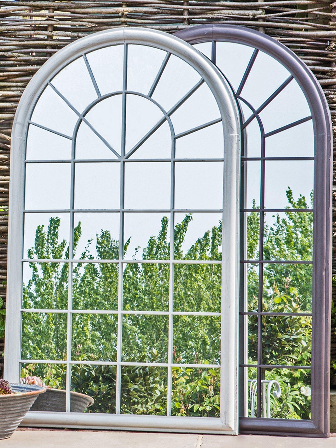 Product photograph of Gallery Orlanda Outdoor Mirror Gatehouse 750x40x1310mm from very.co.uk