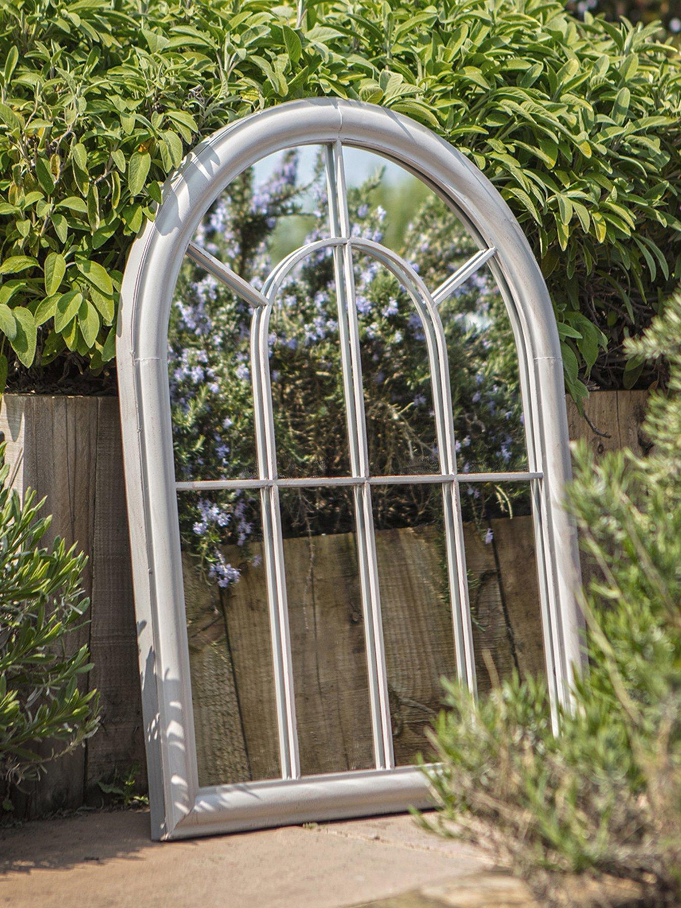 Product photograph of Gallery Laguna Outdoor Mirror Estate 690x40x880mm from very.co.uk