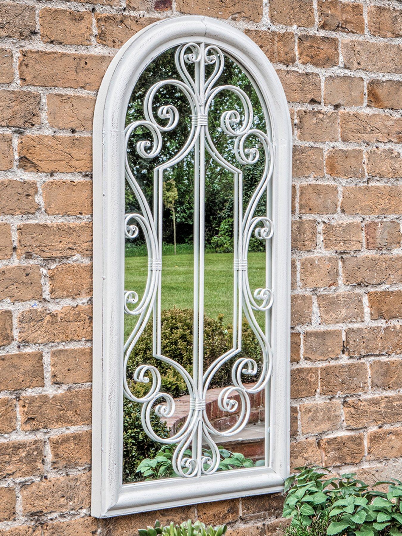 Product photograph of Gallery Roni Outdoor Mirror Gatehouse 490x40x965mm from very.co.uk