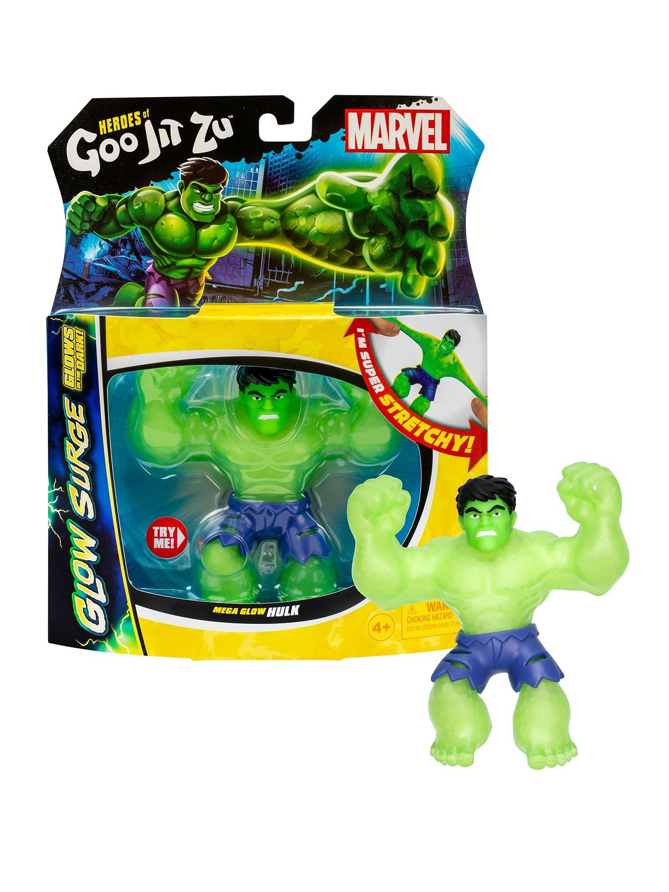 Heroes of Goo Jit Zu MARVEL GLOW SURGE HULK HERO PACK | Very.co.uk