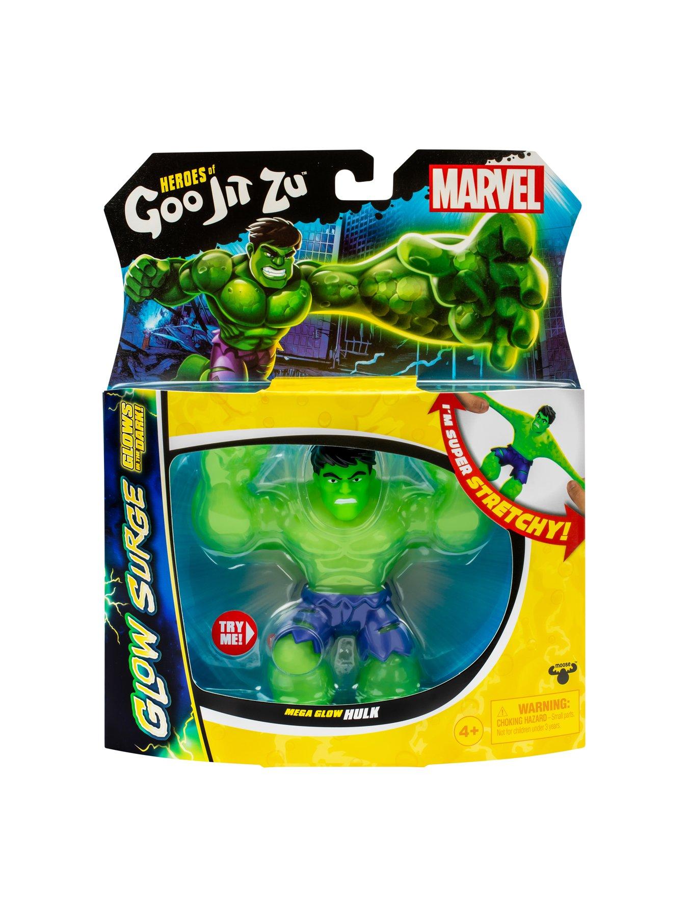 Heroes of Goo Jit Zu MARVEL GLOW SURGE HULK HERO PACK | Very.co.uk