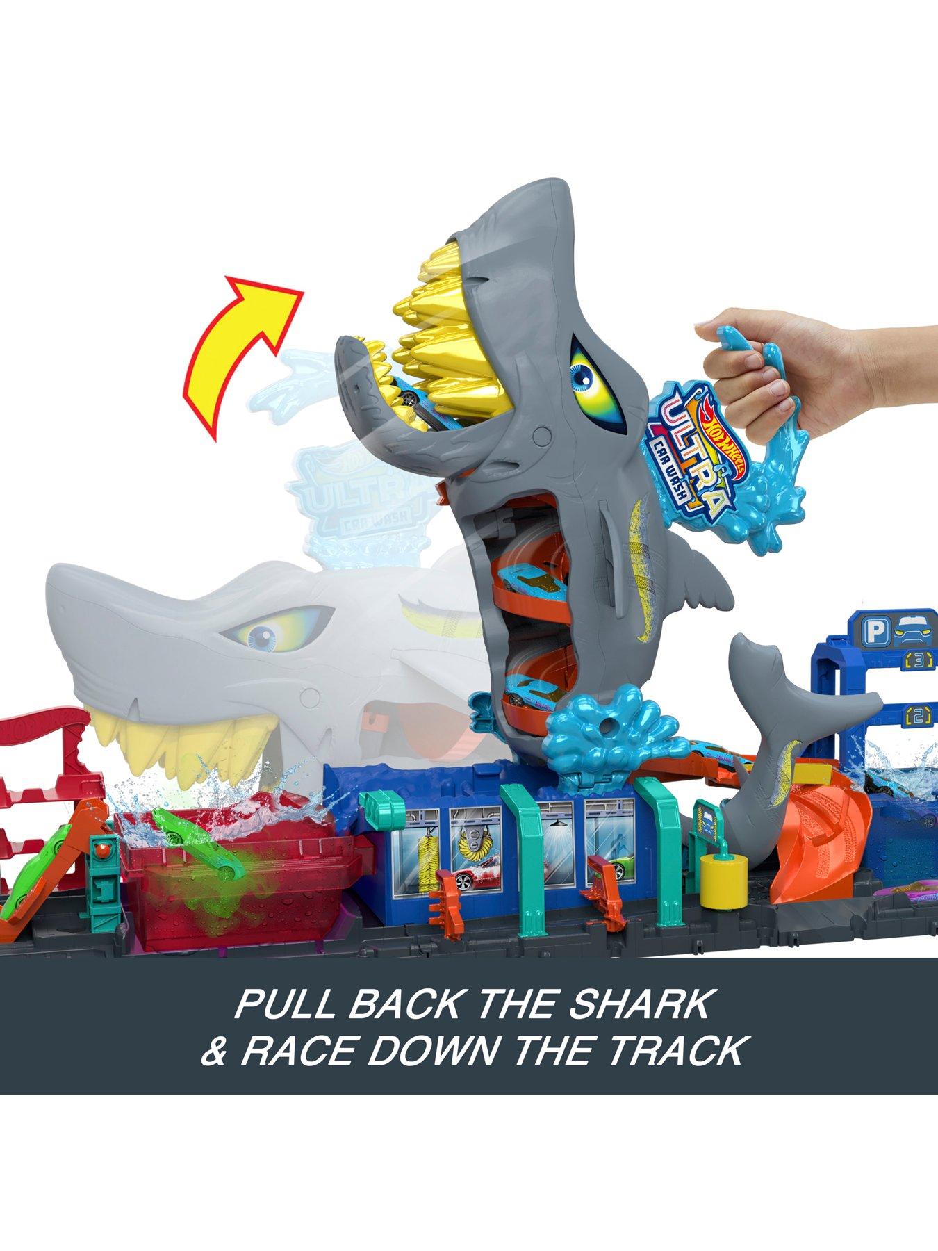 Hot Wheels City Ultra Shark Car Wash Very