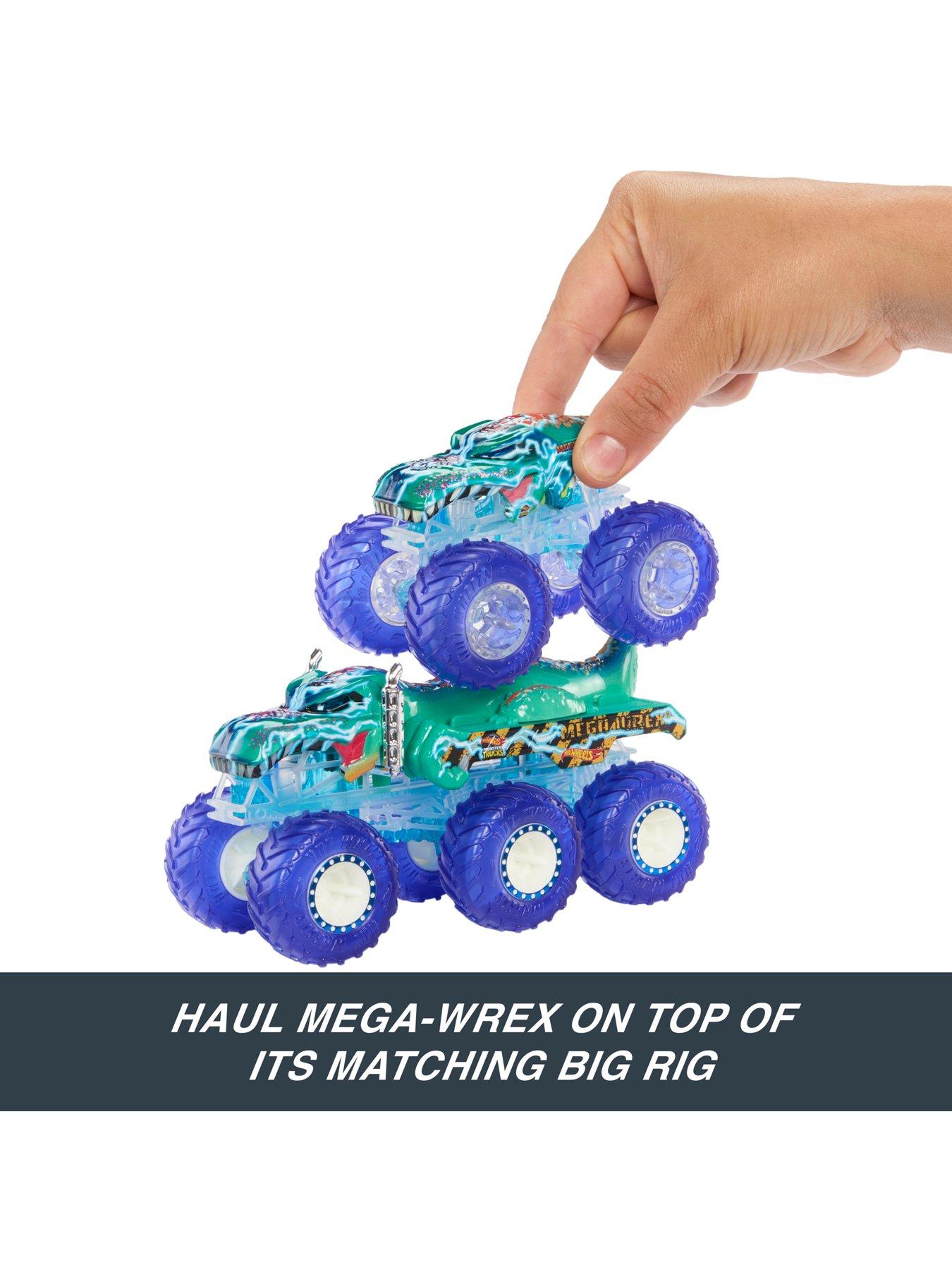Image 4 of 6 of Hot Wheels Monster Trucks 1:64 Power Smashers Truck &amp; Big Rig Multipack