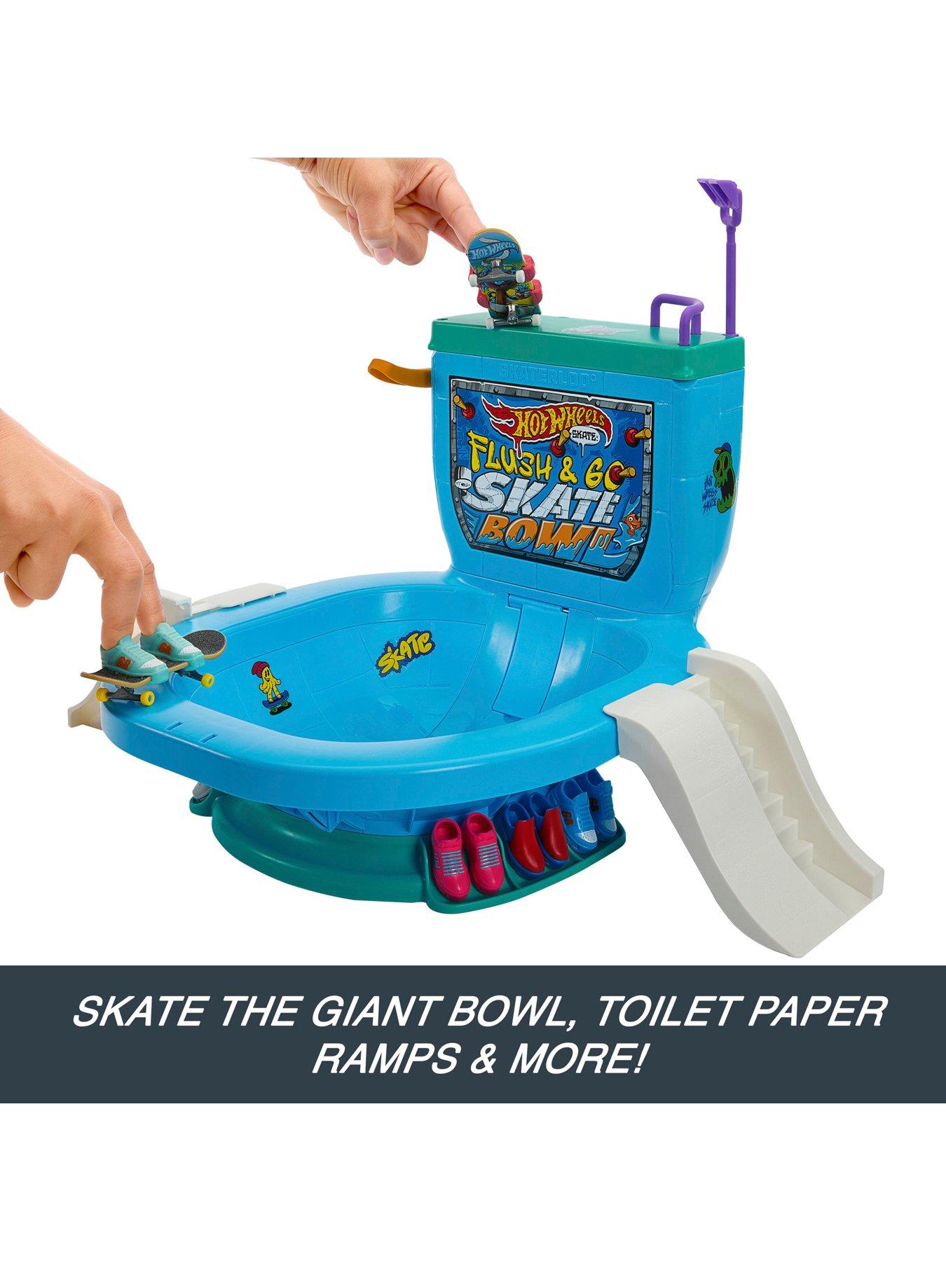 Hot Wheels Skate Flush & Go Skate Bowl | Very.co.uk