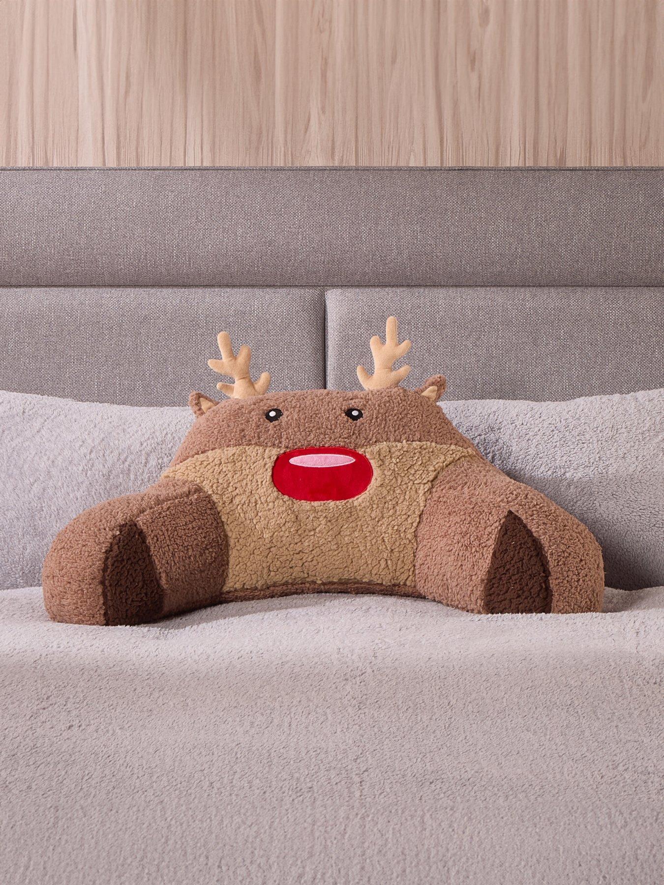 Product photograph of Very Home Kids Reindeer Cuddle Cushion from very.co.uk