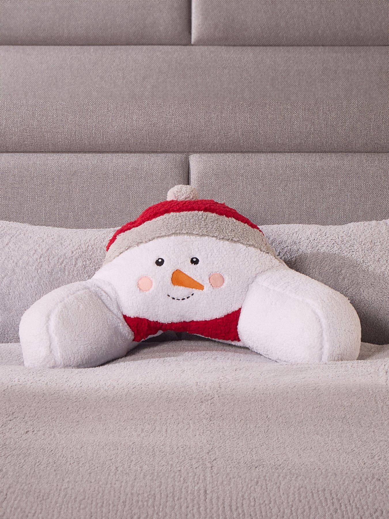 Product photograph of Very Home Kids Snowman Cuddle Cushion from very.co.uk