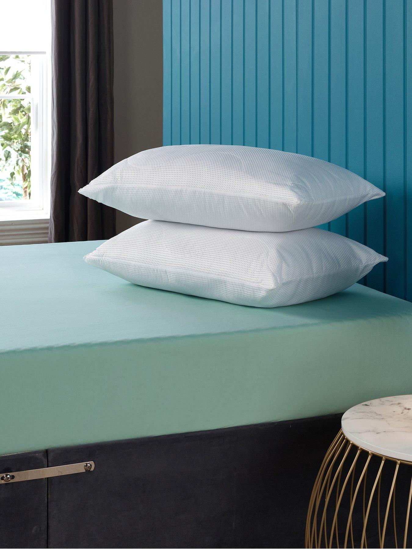 The Very Collection Soft Touch Waffle Pillow Pair- White