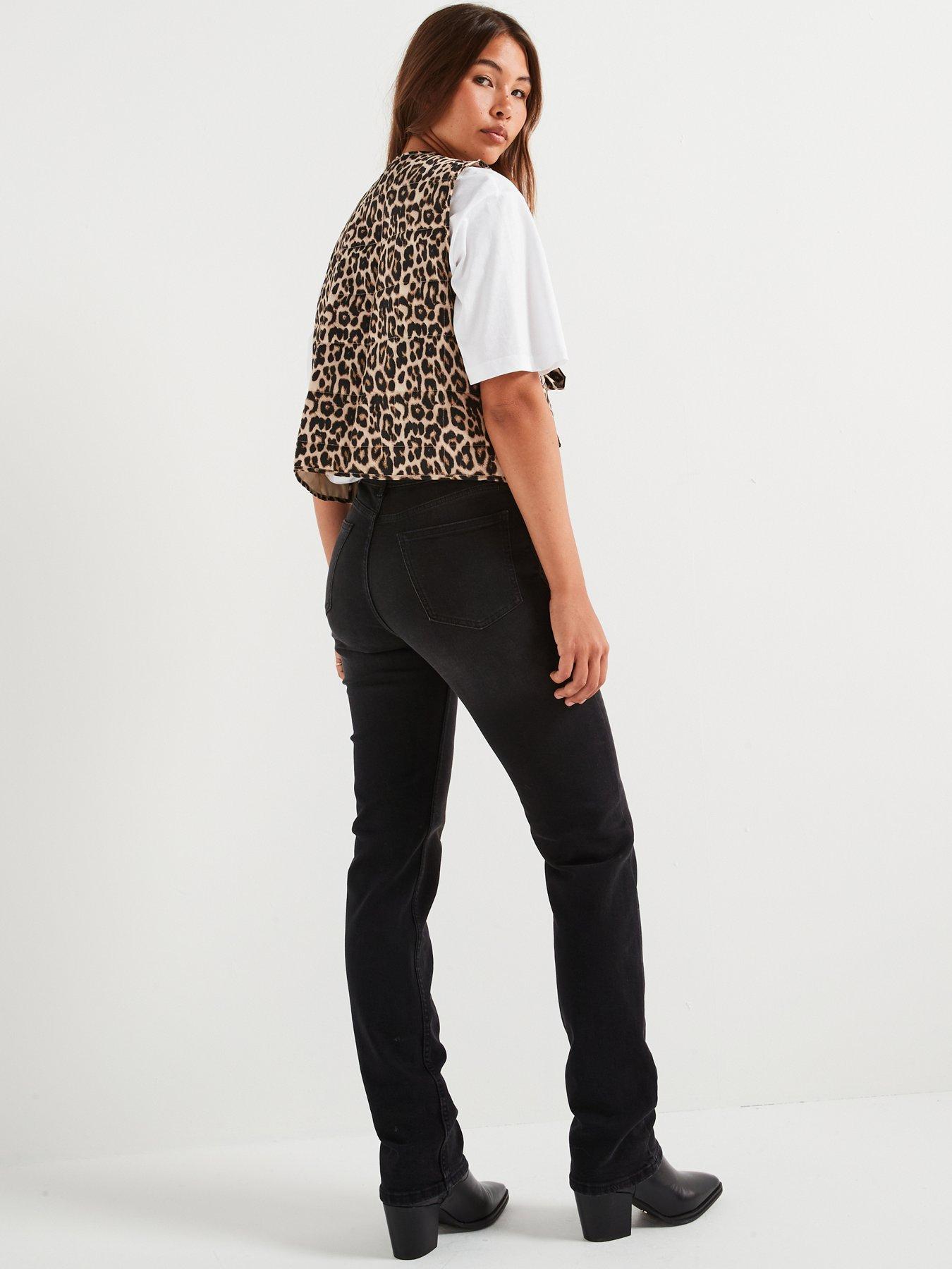 Trendy Wool Waistcoat with Leopard Print main image 1