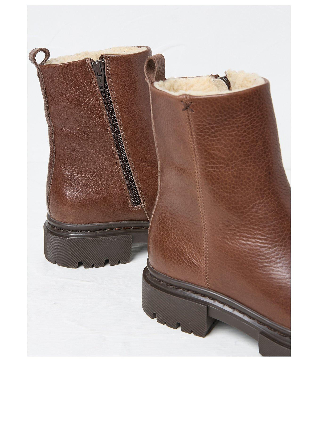 Fat face fur lined boots sale
