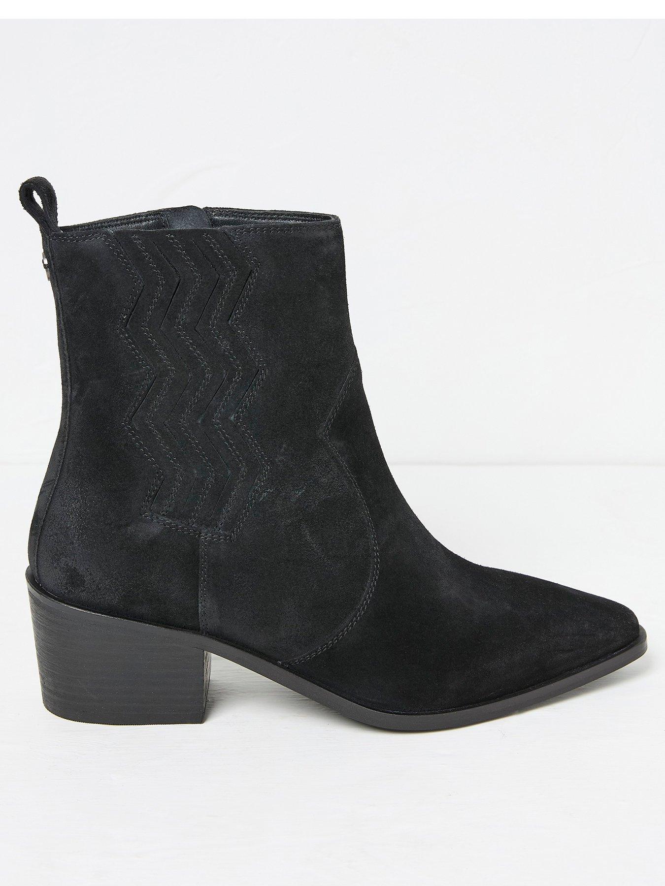 Fly London Bagu Wedge Chelsea Boots Black Very