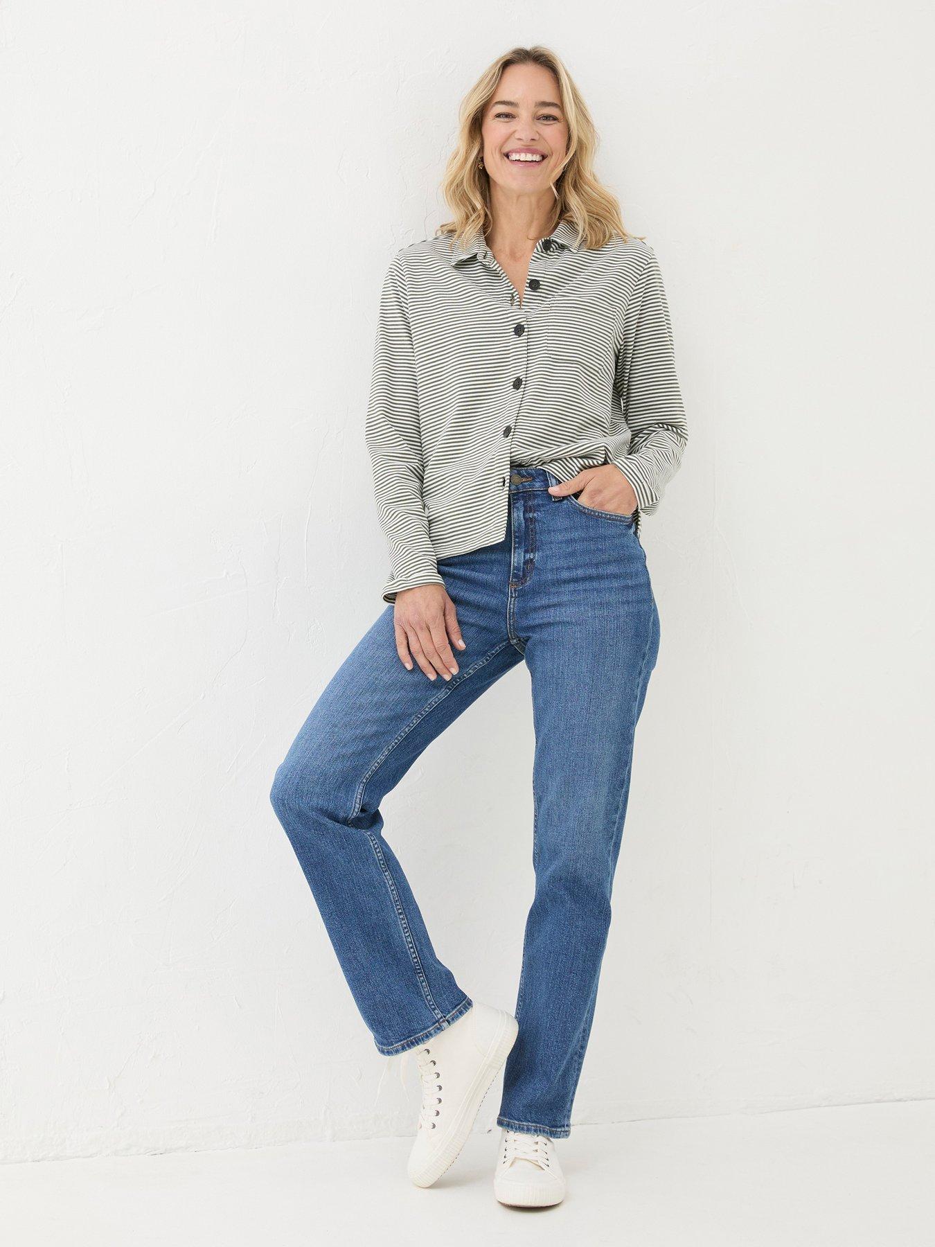 undefined Carmel Comfort Straight Jeans - Navy