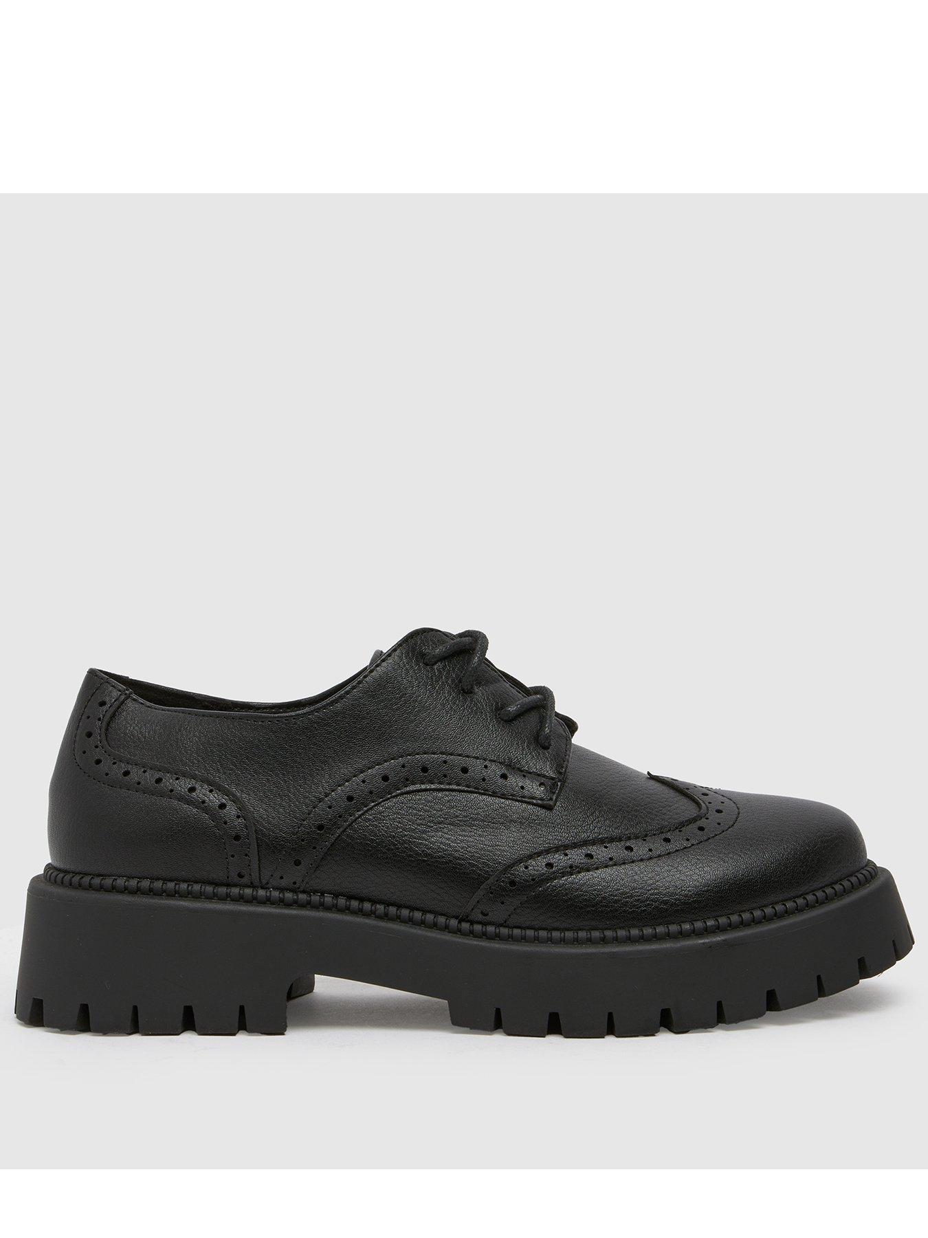 Schuh Wide Fit Lesley Lace Up Black Very