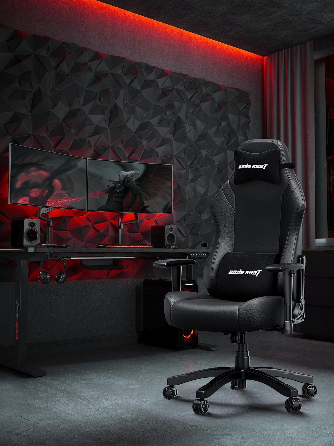 Product photograph of Andaseat Anda Seat Luna Premium Large Gaming Chair - Black from very.co.uk