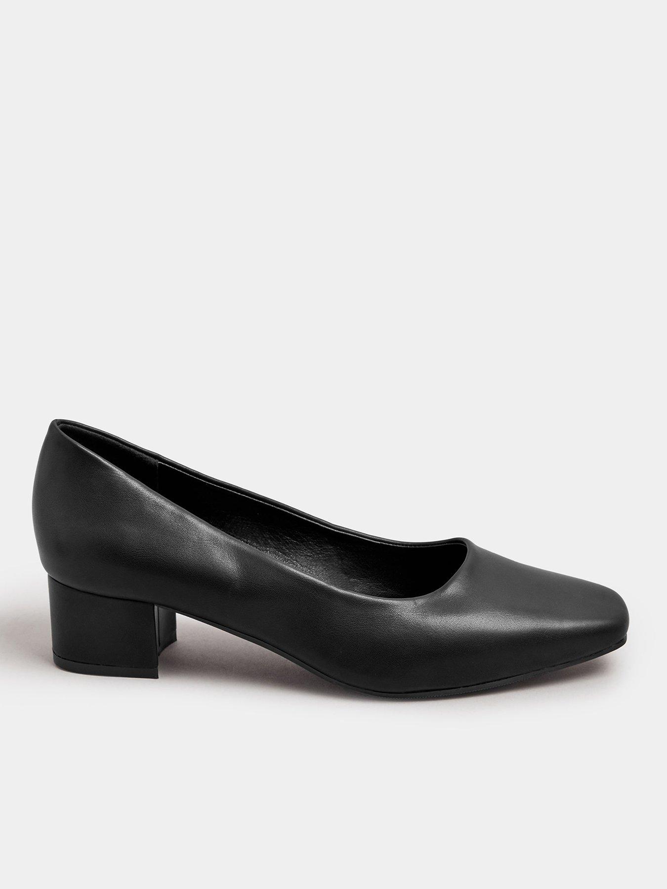 Mid block heel black best sale