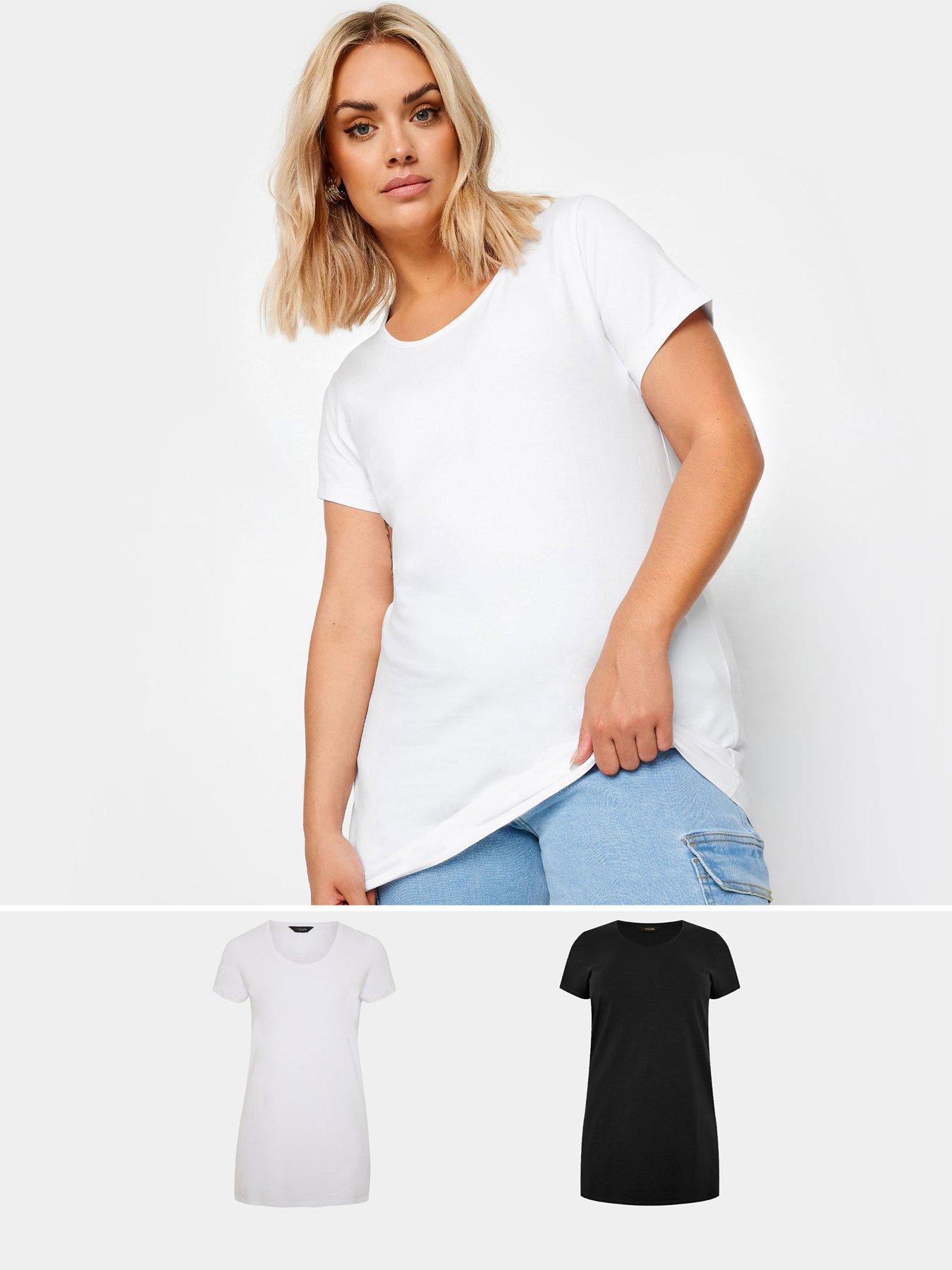 Curve 2 Pack Longline T shirt Multi