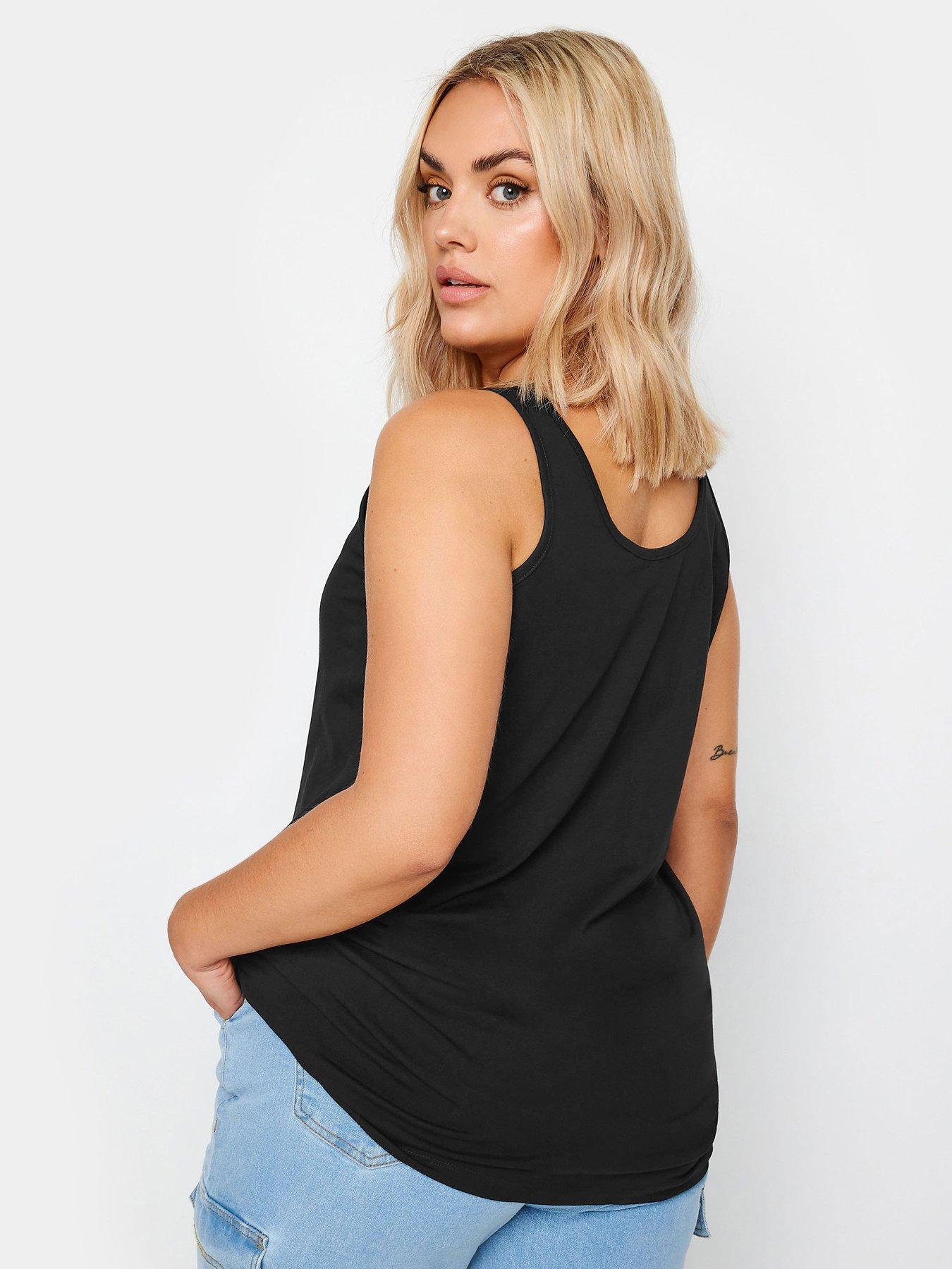 Image 2 of 4 of Yours Curve 2 Pack Longline Vest - Multi